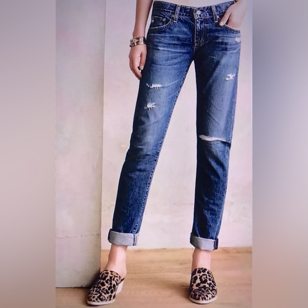 Adriano Goldschmied Nikki Relaxed Skinny Distressed Jeans
